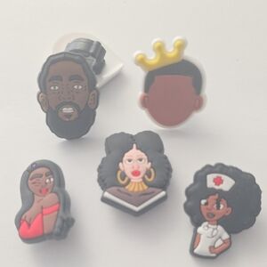 Kids Cartoon Character Shoe Charms Set - Multicolor